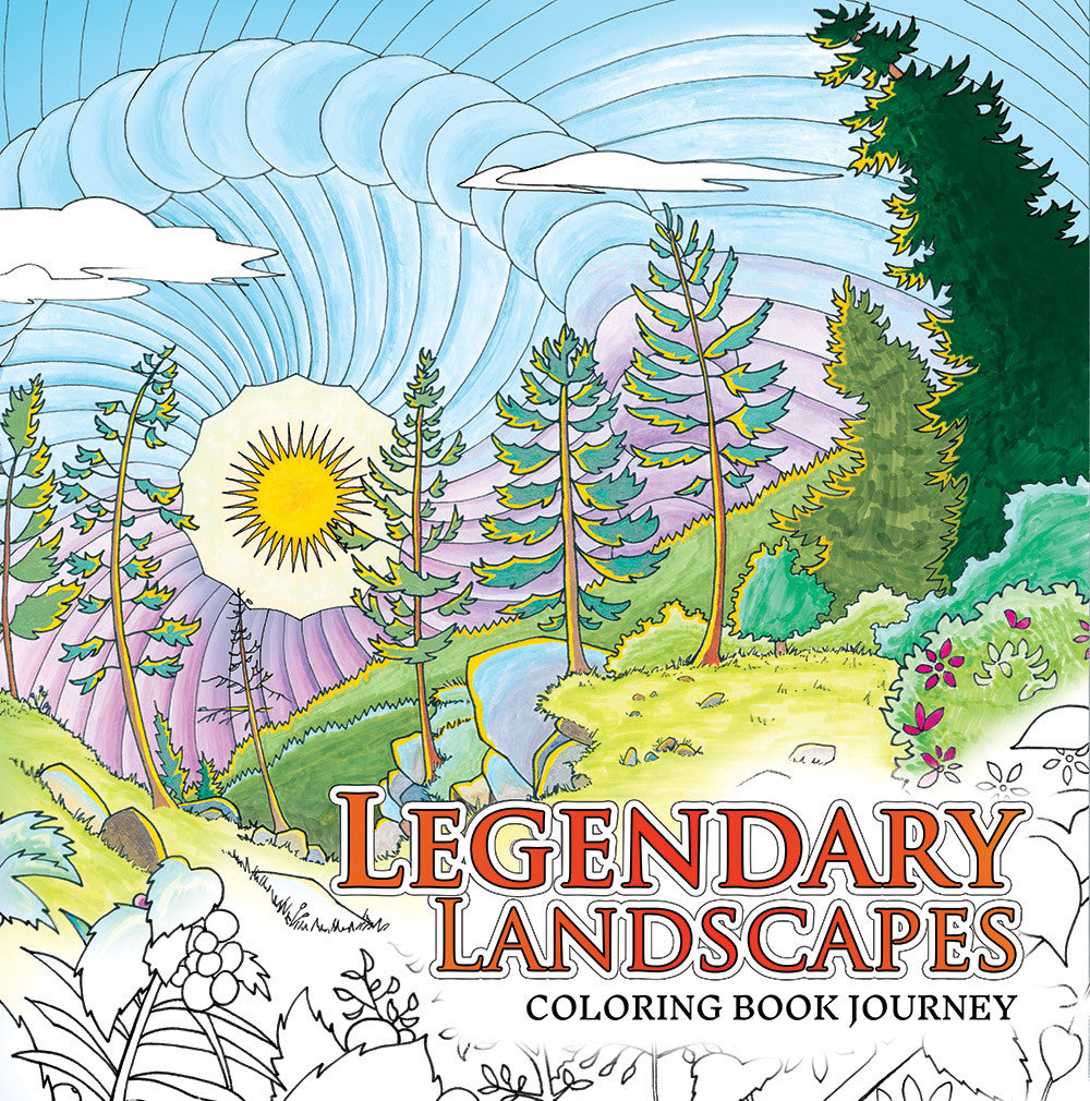 Legendary Landscapes Coloring Book Journey Colorworth