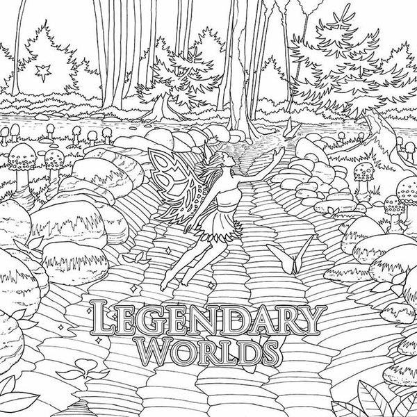 Legendary Worlds: Adult Coloring Book - Colorworth - 3